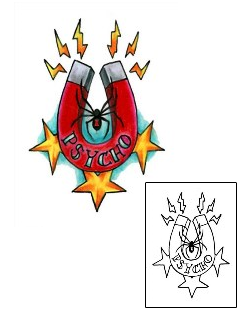 Spider Tattoo Psycho Magnet Tattoo