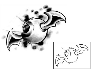 Bat Tattoo Fantasy tattoo | PKF-00003