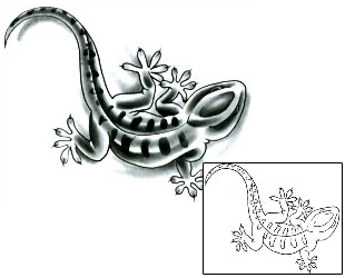 Gecko Tattoo Reptiles & Amphibians tattoo | PKF-00024