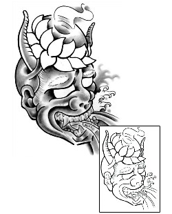 Asian Tattoo Plant Life tattoo | PKF-00028