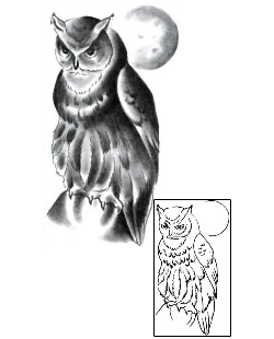 Owl Tattoo Astronomy tattoo | PKF-00038