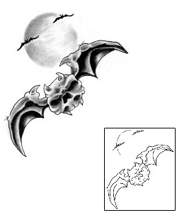 Bat Tattoo Horror tattoo | PKF-00043