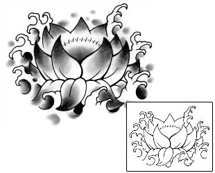Lotus Tattoo Plant Life tattoo | PKF-00055