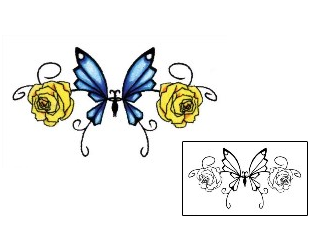 Butterfly Tattoo Specific Body Parts tattoo | PLF-00016