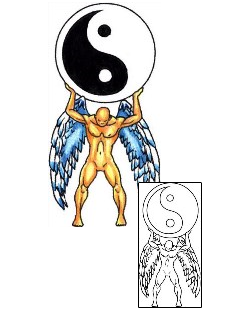 Yin Yang Tattoo Religious & Spiritual tattoo | PLF-00209