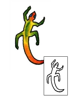 Lizard Tattoo Reptiles & Amphibians tattoo | PLF-00970