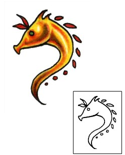 Seahorse Tattoo Specific Body Parts tattoo | PLF-00976