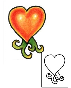 Heart Tattoo For Women tattoo | PLF-01091