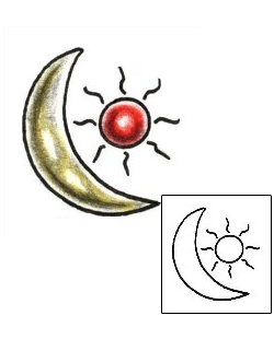 Moon Tattoo Astronomy tattoo | PLF-01121