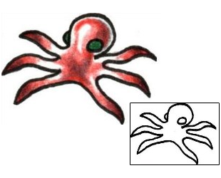 Octopus Tattoo Specific Body Parts tattoo | PLF-01156