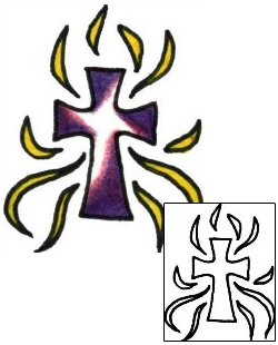 Cross Tattoo Religious & Spiritual tattoo | PLF-01228