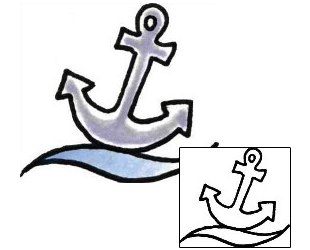 Anchor Tattoo Specific Body Parts tattoo | PLF-01260