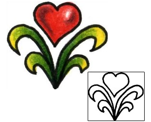 Heart Tattoo For Women tattoo | PLF-01276