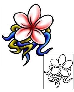 Plumeria Tattoo Plant Life tattoo | PLF-01845