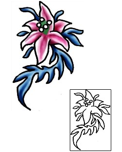 Lily Tattoo Plant Life tattoo | PLF-01851