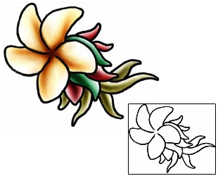 Plumeria Tattoo Plant Life tattoo | PLF-01868