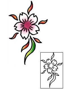 Cherry Blossom Tattoo Plant Life tattoo | PLF-01878