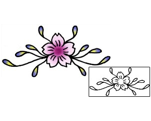 Cherry Blossom Tattoo Plant Life tattoo | PLF-01881