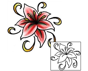 Lily Tattoo Plant Life tattoo | PLF-01882