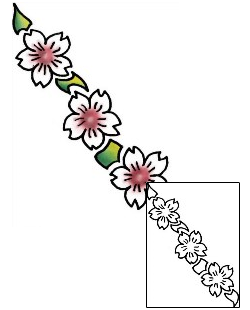 Cherry Blossom Tattoo Plant Life tattoo | PLF-01892