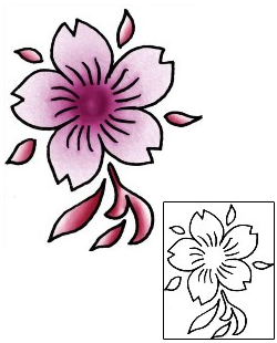 Cherry Blossom Tattoo Plant Life tattoo | PLF-01901