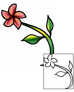 Plumeria Tattoo Plant Life tattoo | PLF-01920