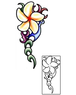 Plumeria Tattoo Plant Life tattoo | PLF-01944