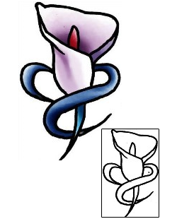 Lily Tattoo Plant Life tattoo | PLF-01947