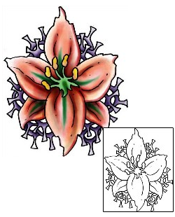 Lily Tattoo Plant Life tattoo | PLF-01949