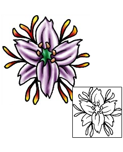 Lily Tattoo Plant Life tattoo | PLF-01956