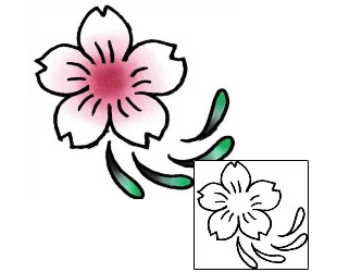 Cherry Blossom Tattoo Plant Life tattoo | PLF-01986