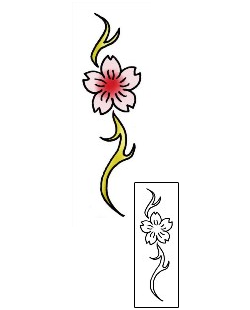 Cherry Blossom Tattoo Plant Life tattoo | PLF-02009
