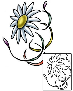 Daisy Tattoo Plant Life tattoo | PLF-02013