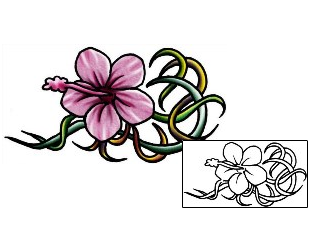 Hibiscus Tattoo Plant Life tattoo | PLF-02014