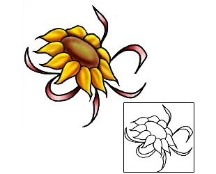 Sunflower Tattoo Plant Life tattoo | PLF-02031