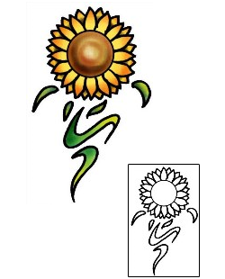 Sunflower Tattoo Plant Life tattoo | PLF-02041