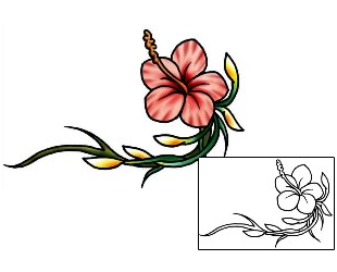 Hibiscus Tattoo Plant Life tattoo | PLF-02094