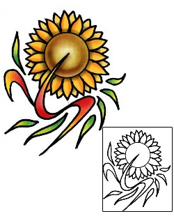 Sunflower Tattoo Tattoo Styles tattoo | PLF-02113