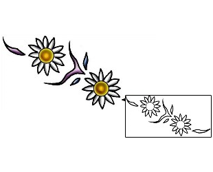 Daisy Tattoo Plant Life tattoo | PLF-02117