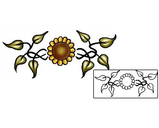 Sunflower Tattoo Plant Life tattoo | PLF-02129