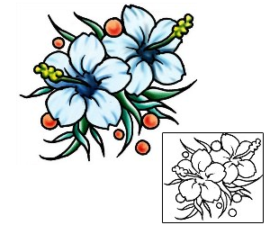 Hibiscus Tattoo Plant Life tattoo | PLF-02131