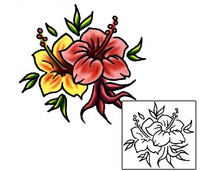 Hibiscus Tattoo Plant Life tattoo | PLF-02137