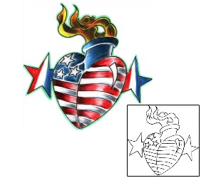 Sacred Heart Tattoo Religious & Spiritual tattoo | PNF-00006