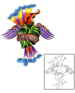 Sacred Heart Tattoo Religious & Spiritual tattoo | PNF-00008
