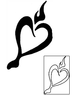 Sacred Heart Tattoo Religious & Spiritual tattoo | PNF-00011