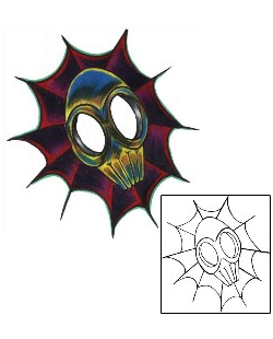 Spider Web Tattoo Horror tattoo | PNF-00032
