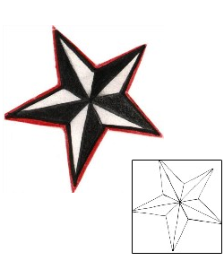 Nautical Star Tattoo Astronomy tattoo | PNF-00049