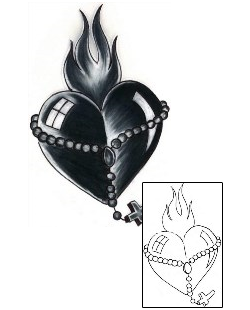 Sacred Heart Tattoo Religious & Spiritual tattoo | PNF-00102