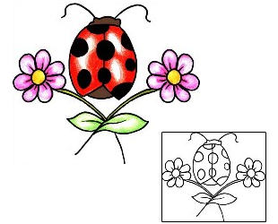 Ladybug Tattoo Insects tattoo | PPF-00136