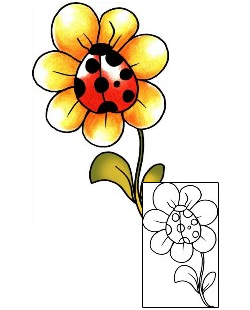 Ladybug Tattoo Insects tattoo | PPF-00189